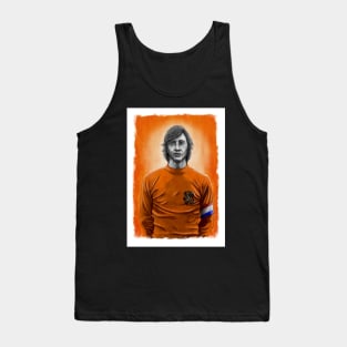 Johan Cryuff  - Netherlands Football Artwork Tank Top